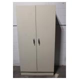 Metal Storage Cabinet with Shelves and Locking Doors