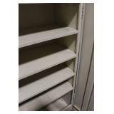 Metal Storage Cabinet with Shelves and Locking Doors
