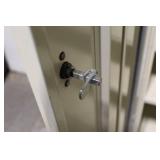 Metal Storage Cabinet with Shelves and Locking Doors