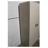 Metal Storage Cabinet with Shelves and Locking Doors
