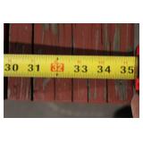 Rectangular Wooden Picnic Table with Benches and Striped Cushions