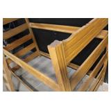 Wooden Bunk Bed Frame with Ladder