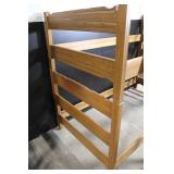 Wooden Bunk Bed Frame with Ladder