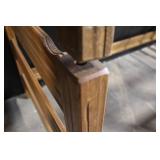 Wooden Bunk Bed Frame with Ladder