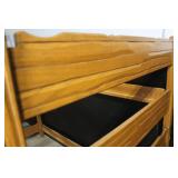Wooden Bunk Bed Frame with Ladder
