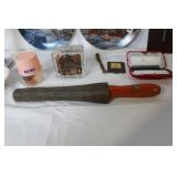 Assorted Collectibles and Decor Lot Including Bradford Exchange Plates, Coin Banks, and Cross Plaque