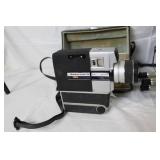Vintage Sankyo Super CM 400 Movie Camera, Vixen Binoculars, and Vistar Tripod Set