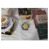 Vintage Halloween Buckets, Coasters, Bottle Caps, Guitar Decor, and Collectibles Lot