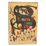 LLSTR - Framed Joan Miro Amnesty International 1977 Lithograph Poster