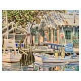 LLSTR - Paul Arsenault Signed Framed Original Watercolor Coastal Scene