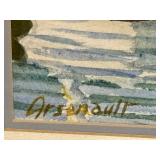 LLSTR - Paul Arsenault Signed Framed Original Watercolor Coastal Scene