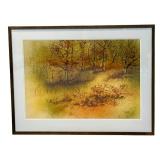 LLSTR - Framed Gerald Korte Original Watercolor Landscape
