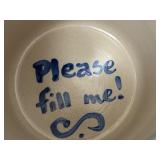 PTRY - Set of 3 M.A. Hadley Pottery Canisters Goodies Cow Hen Assorted Sizes