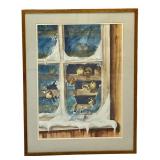 LLSTR - Framed Original Watercolor by Gerald Korte