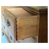 LLBR - Vintage Davis Cabinet Company Chambord Walnut Dresser with Mirror