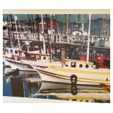 LLBR - Professionally Framed David Matthew Photographic Print - Boats at Harbor