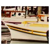 LLBR - Professionally Framed David Matthew Photographic Print - Boats at Harbor