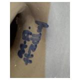 LLSTR - M.A. Hadley Hand Painted Pottery Blue and White Chicken Figurine