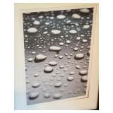 Framed Abstract Raindrop Photograph by David Matthews