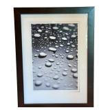 Framed Abstract Raindrop Photograph by David Matthews