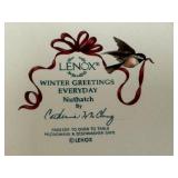 Lenox Winter Greetings Everyday Plate Set with Songbird Designs by Catherine McClung