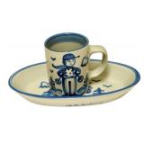 PTRY - M.A. Hadley Pottery The Skier Tray and Mug Set