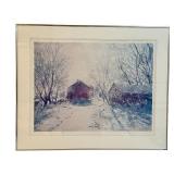 LLSTR - Framed Limited Edition Print New Fallen Snow by Richard Thompson