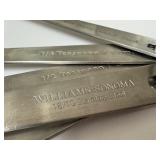 PTRY - Collection of 5 Glass Measuring Cups and Williams Sonoma Stainless Measuring Spoons