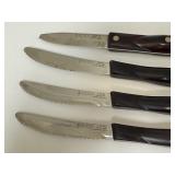 Set of 4 Cutco Kitchen Knives with Black Handles