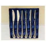PTRY - Set of 6 DMS Mertens Solingen Germany Butter Knives in Case