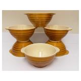 PTRY - Set of 4 Vintage French Stoneware Bowls