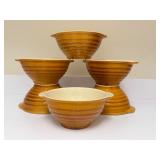 PTRY - Set of 4 Vintage French Stoneware Bowls