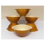 PTRY - Set of 4 Vintage French Stoneware Bowls