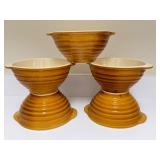 PTRY - Set of 4 Vintage French Stoneware Bowls