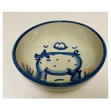 PTRY - M.A. Hadley Pottery Bowl Country Pig