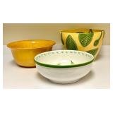 PTRY - Set of 3 Decorative Mixing and Serving Bowls - Studio Nova and Pier 1