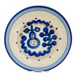 PTRY - Set of 4 M.A. Hadley Pottery 11-Inch Dinner Plates Hand Painted