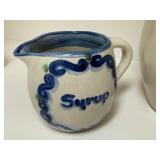 PTRY - M.A. Hadley Pottery Syrup Pitcher, Juice Pitcher, and Mug Set