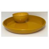 PTRY - World Market Yellow Ceramic Platter and Bowl Set