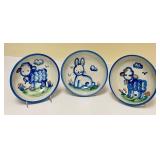 PTRY - Set of 4 M.A. Hadley Pottery Bowls with Animal Motifs