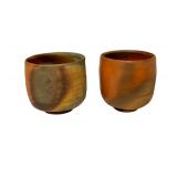 PTRY - Pair of Richard Bresnahan Wood-Fired Pottery Cups