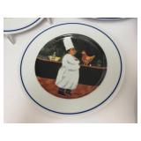 PTRY - Williams-Sonoma Chef Series Plate Set - 12 Dinner Plates and 11 Salad Plates "Chef Christian"