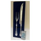 PTRY - Towle Silversmiths 2-Piece Carving Set with Storage Box