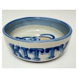 PTRY - M.A. Hadley Pottery Cat Bowl Kitty Dish