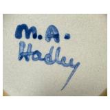 PTRY - M.A. Hadley Pottery Cat Bowl Kitty Dish