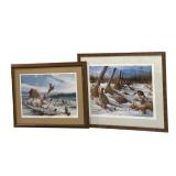 LLSTR - Pair of Framed Limited Edition Pheasant Prints by Kevin Daniel and Terry Redlin