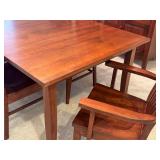 DR - Handcrafted Amish Mission Dining Table by Noah Bontrager with 8 Chairs