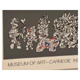 MBR - Jean Dubuffet 1974 Art Poster "Le Libre Échange" - Museum of Art Carnegie Institute Pittsburgh