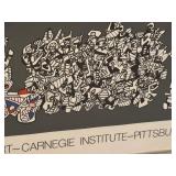 MBR - Jean Dubuffet 1974 Art Poster "Le Libre Échange" - Museum of Art Carnegie Institute Pittsburgh