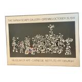 MBR - Jean Dubuffet 1974 Art Poster "Le Libre Échange" - Museum of Art Carnegie Institute Pittsburgh